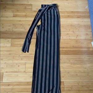 Striped dress pants